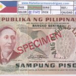 CRBX3359 BILLETE FILIPINAS 10 PISOS 1949 SPECIMEN SC