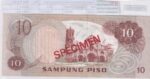 CRBX3359 BILLETE FILIPINAS 10 PISOS 1949 SPECIMEN SC - Imagen 2