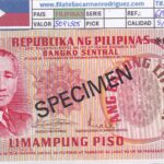 CRBX3361 BILLETE FILIPINAS 50 PISOS 1949 SPECIMEN SC