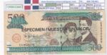 CRBX3369 BILLETE REPUBLICA DOMINICANA 500 PESOS 2006 SPECIMEN SC