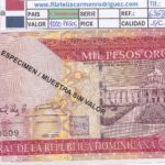 CRBX3371 BILLETE REPUBLICA DOMINICANA 1000 PESOS 2010 SPECIMEN SC