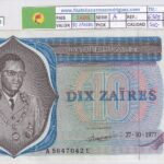 CRBX3380 BILLETE ZAIRE 10 ZAIRES SERIE A 1977 S/C-