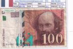 CRBX3383 BILLETE FRANCIA 100 FRANCOS 1998 SERIE W BC