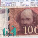 CRBX3383 BILLETE FRANCIA 100 FRANCOS 1998 SERIE W BC