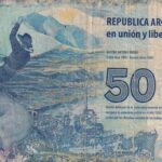 CRBX3386 BILLETE ARGENTINA 50 PESOS USADO