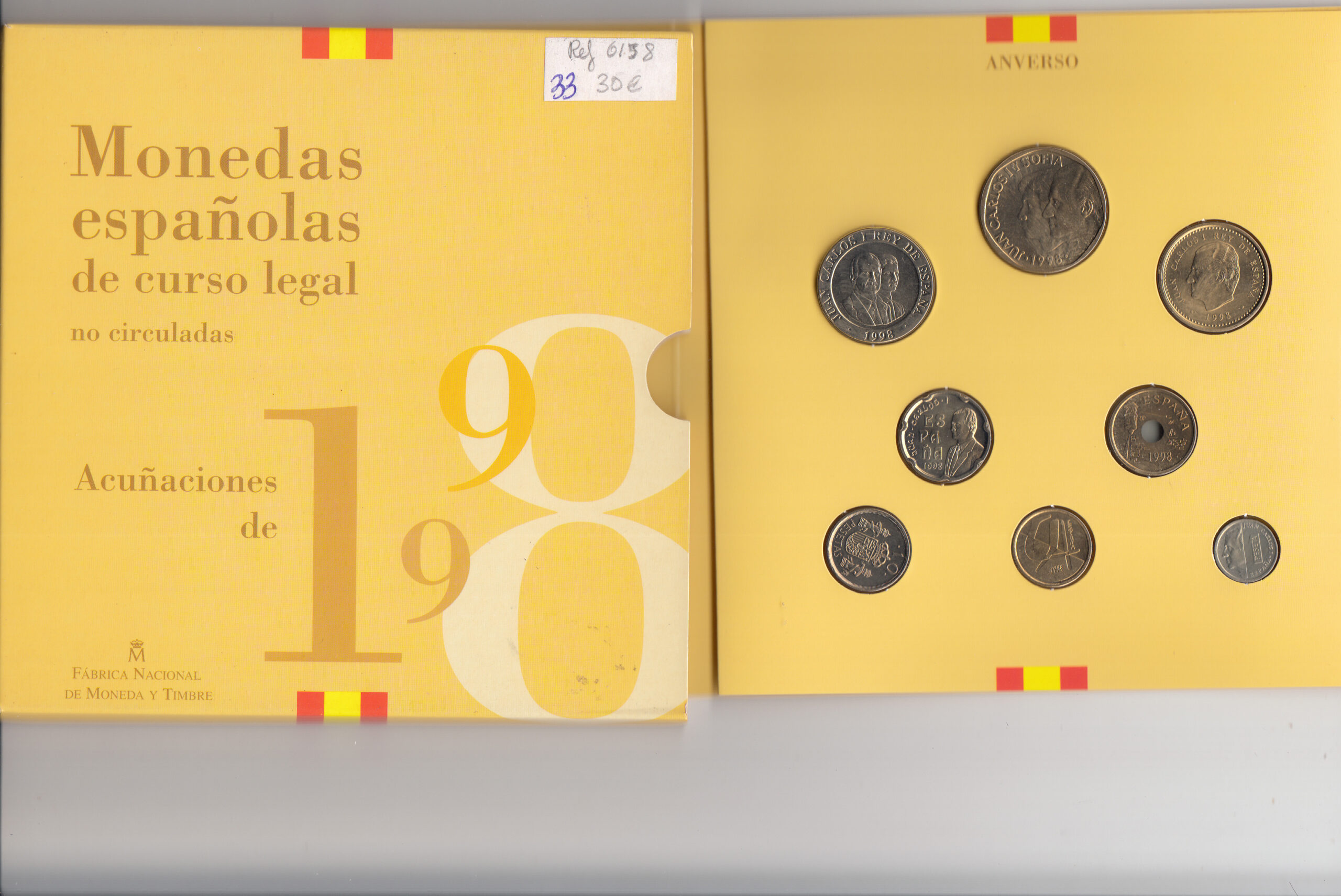 CRC0033 CRC0033 CARTERA MONEDAS ESPAÑA PESETAS 1998 - Imagen 1
