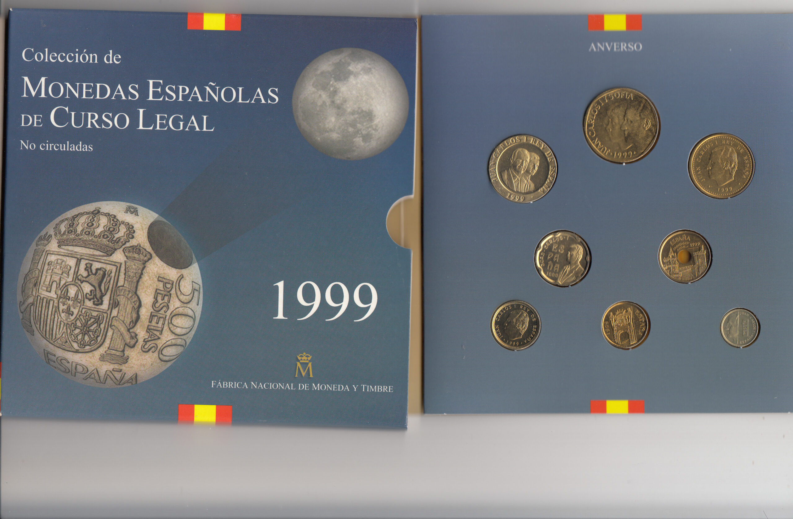 CRC0034 CRC0034 CARTERA MONEDAS ESPAÑA PESETAS 1999 - Imagen 1
