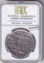CRCAP305 MONEDA ESPAÑA FERNANDO VII 8 REALES 1821 POTOSI PJ PLATA - Imagen 2