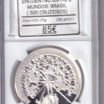 CRCAP311 MONEDA IBERO-AMERICA ENCUENTRO ENTRE 2 MUNDOS BRASIL 500 CRUZEIROS 1991