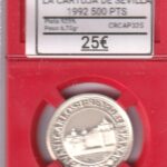 CRCAP325 MONEDA IV SERIE V CENTENARIO CARLOS I LA CARTUJA SEVILLA 500 PESETAS 1992