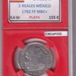 CRCAP333 MONEDA CARLOS III 2 REALES MEXICO 1782 FF MBC+