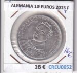 CREU0052 MONEDA ALEMANIA 10 EUROS 2013 F