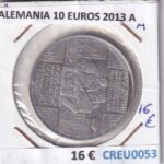 CREU0053 MONEDA ALEMANIA 10 EUROS 2013 A