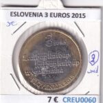 CREU0060 MONEDA ESLOVENIA 3 EUROS 2015