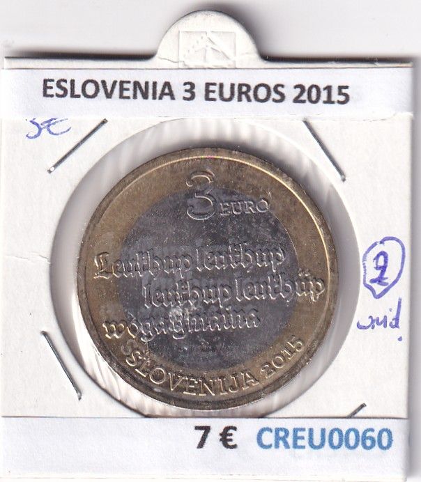 CREU0060 CREU0060 MONEDA ESLOVENIA 3 EUROS 2015 - Imagen 1