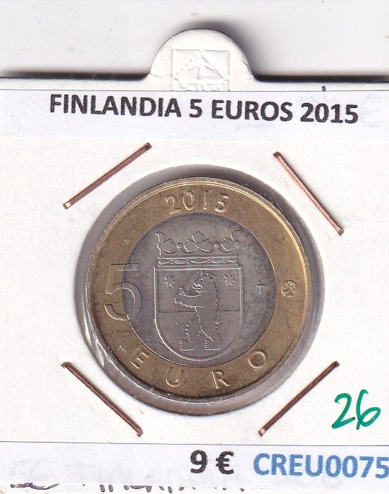 CREU0075 CREU0075 MONEDA FINLANDIA 5 EUROS 2015 - Imagen 1