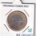 CREU0077 MONEDA FINLANDIA 5 EUROS 2015