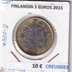 CREU0083 MONEDA FINLANDIA 5 EUROS 2015