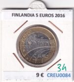 CREU0084 MONEDA FINLANDIA 5 EUROS 2016