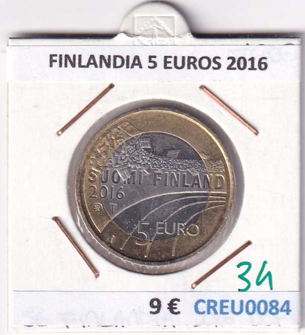CREU0084 CREU0084 MONEDA FINLANDIA 5 EUROS 2016 - Imagen 1