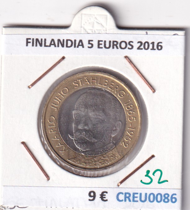 CREU0086 CREU0086 MONEDA FINLANDIA 5 EUROS 2016 - Imagen 1