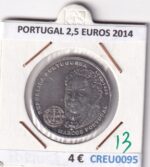 CREU0095 MONEDA PORTUGAL 2,5 EUROS 2014