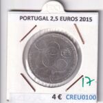 CREU0100 MONEDA PORTUGAL 2,5 EUROS 2015