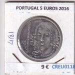 CREU0118 MONEDA PORTUGAL 5 EUROS 2016