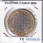 CREU0125 MONEDA ESLOVENIA 3 EUROS 2008