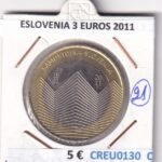 CREU0130 MONEDA ESLOVENIA 3 EUROS 2011