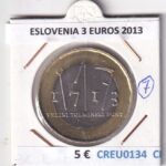 CREU0134 MONEDA ESLOVENIA 3 EUROS 2013