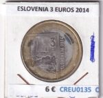 CREU0135 MONEDA ESLOVENIA 3 EUROS 2014