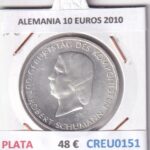 CREU0151 MONEDA ALEMANIA 10 EUROS 2010 PLATA