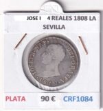 CRF1084 MONEDA ESPAÑA JOSE I 4 REALES 1808 LA SEVILLA PLATA
