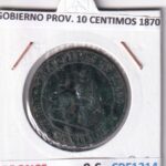 CRF1214 MONEDA ESPAÑA GOBIERNO PROVISIONAL 10 CENTIMOS 1870
