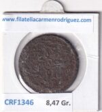 CRF1346 MONEDA ESPAÑA FERNANDO VII 8 MARAVEDIS 1820 JUBIA COBRE - Imagen 2