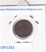 CRF1353 MONEDA ESPAÑA ISABEL II 1 DECIMA DE REAL 1853 SEGOVIA COBRE - Imagen 2