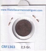 CRF1363 MONEDA ESPAÑA ISABEL II 1 CENTIMO DE ESCUDO 1866 BARCELONA COBRE SIN CIRCULAR - Imagen 2