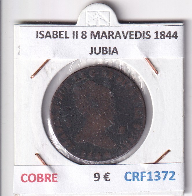 CRF1372 CRF1372 MONEDA ESPAÑA ISABEL II 8 MARAVEDIS 1844 JUBIA COBRE - Imagen 1
