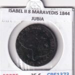 CRF1373 MONEDA ESPAÑA ISABEL II 8 MARAVEDIS 1844 JUBIA COBRE
