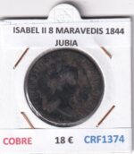 CRF1374 MONEDA ESPAÑA ISABEL II 8 MARAVEDIS 1844 JUBIA COBRE