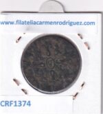CRF1374 MONEDA ESPAÑA ISABEL II 8 MARAVEDIS 1844 JUBIA COBRE - Imagen 2