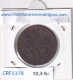 CRF1378 MONEDA ESPAÑA ISABEL II 8 MARAVEDIS 1848 JUBIA COBRE - Imagen 2