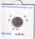 CRF1429 MONEDA ESPAÑA ISABEL II 1 REAL 1859 SEVILLA PLATA - Imagen 2