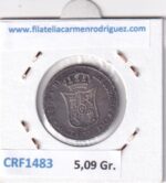 CRF1483 MONEDA ESPAÑA ISABEL II 40 CENTAVOS DE ESCUDO 1866 FALSA DE EPOCA - Imagen 2