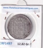 CRF1497 MONEDA ESPAÑA ISABEL II 1 ESCUDO 1865 MADRID PLATA - Imagen 2