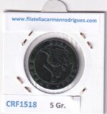 CRF1518 MONEDA ESPAÑA GOBIERNO PROVISIONAL 5 CENTIMOS 1870 BARCELONA OM COBRE MBC+ - Imagen 2