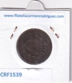 CRF1539 MONEDA ESPAÑA ALFONSO XII 5 CENTIMOS 1877 COBRE OM - Imagen 2