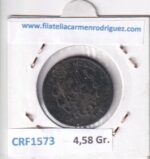 CRF1573 MONEDA ESPAÑA ALFONSO XII 5 CENTIMOS 1878 BARCELONA OM COBRE MBC- - Imagen 2