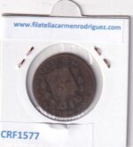 CRF1577 MONEDA ESPAÑA ALFONSO XII 5 CENTIMOS 1879 OM COBRE - Imagen 2